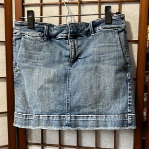 Loft Denim Mini Skirt